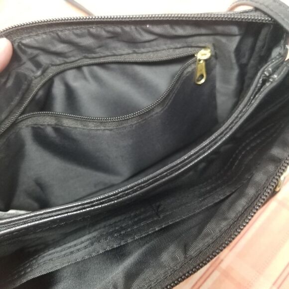 Black Faux Leather Crossbody Bag - Picture 5 of 9